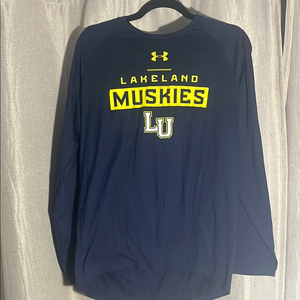 Under Armour Lakeland Muskies Navy Long Sleeve Shirt